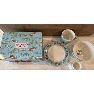 Cath Kidston Racing‎ Cars Breakfast Set With Tin Set Of 5